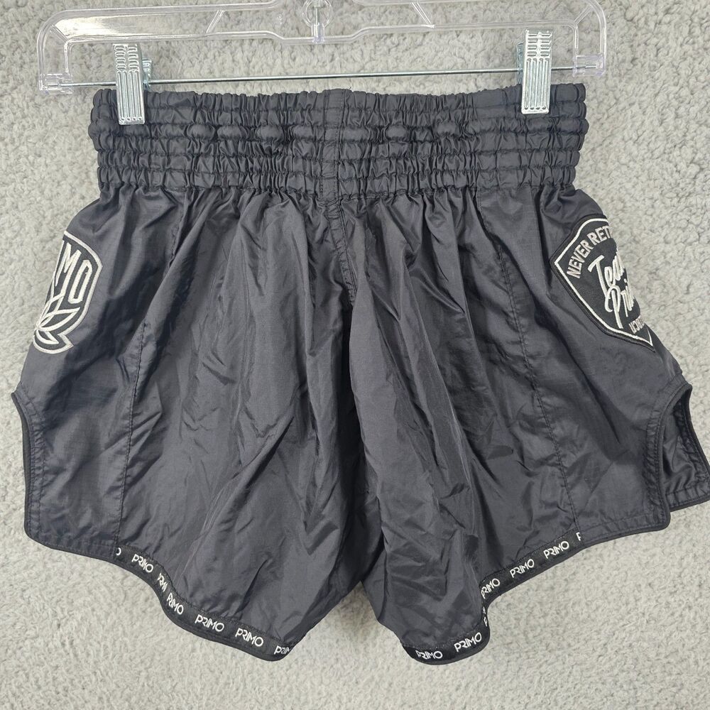 Primo Fight Wear "Black Panther II" Super Nylon Muay Thai Shorts Black Size S - Picture 4 of 11